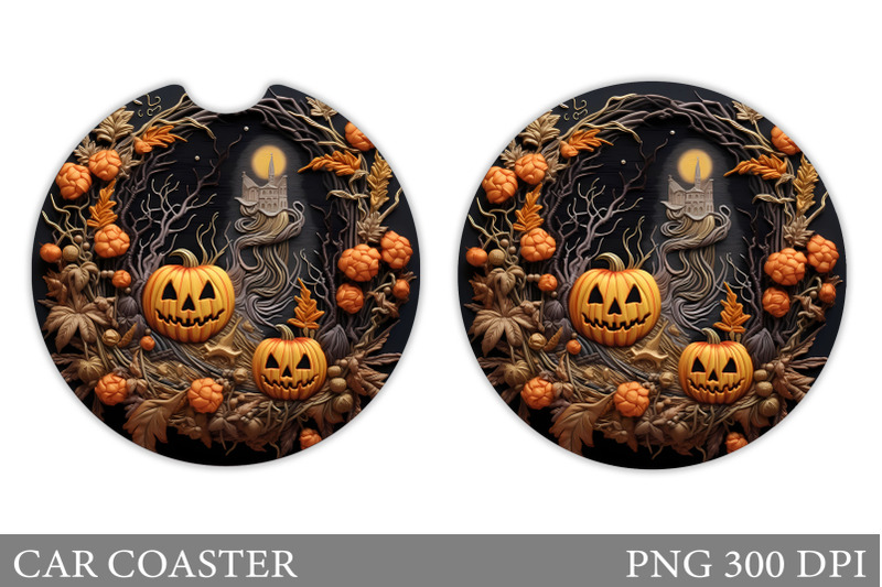 halloween-pumpkins-car-coaster-sublimation