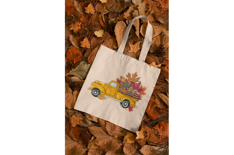 yellow-fall-truck-png-digital-download-for-sublimation