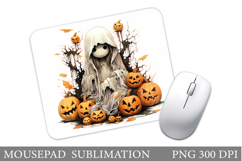 ghost-mouse-pad-sublimation-halloween-mouse-pad-design