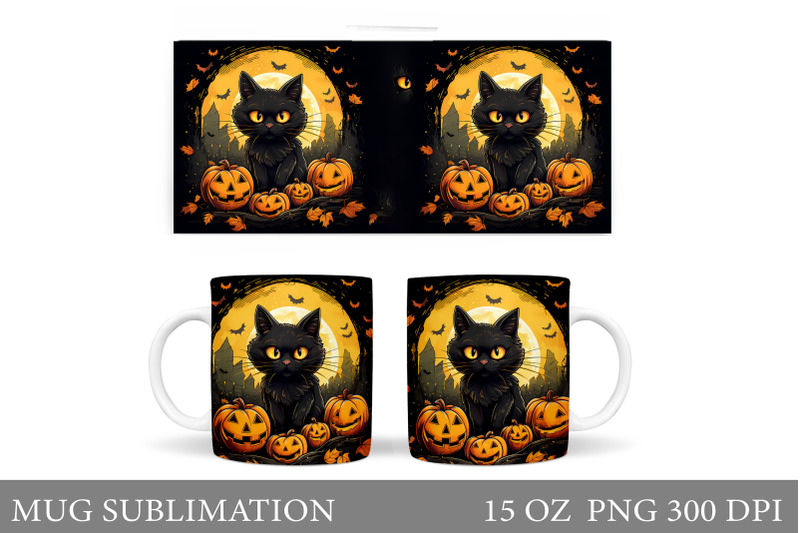 black-cat-halloween-mug-wrap-pumpkin-halloween-mug-design