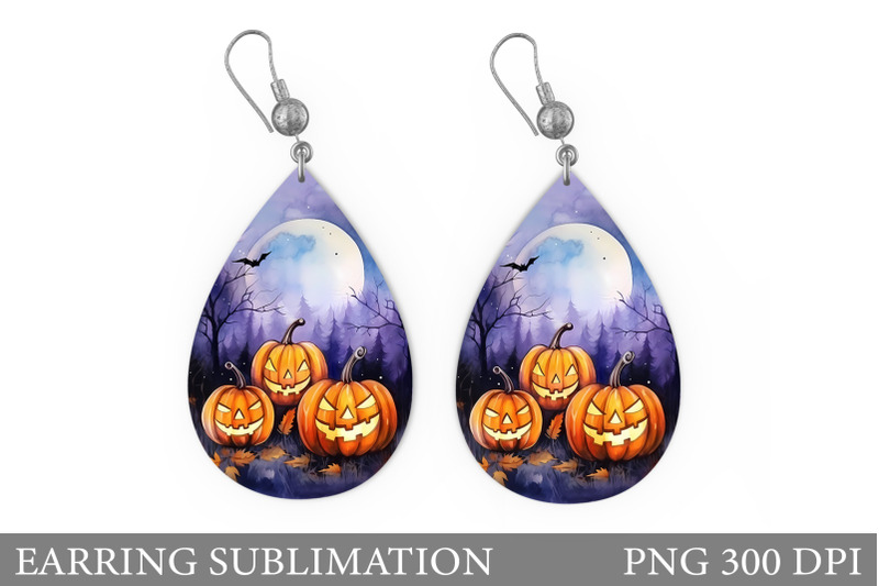 scary-pumpkin-watercolor-design-halloween-pumpkin-earring