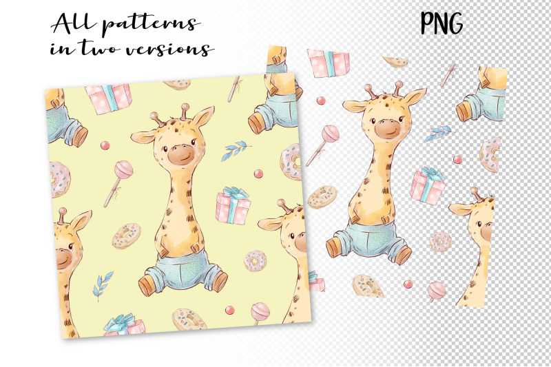 cute-giraffes-set-of-seamless-patterns-digital-paper