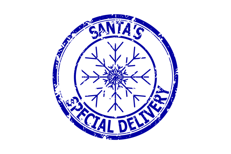 santa-special-delivery-rubber-stamp-to-send-gifts