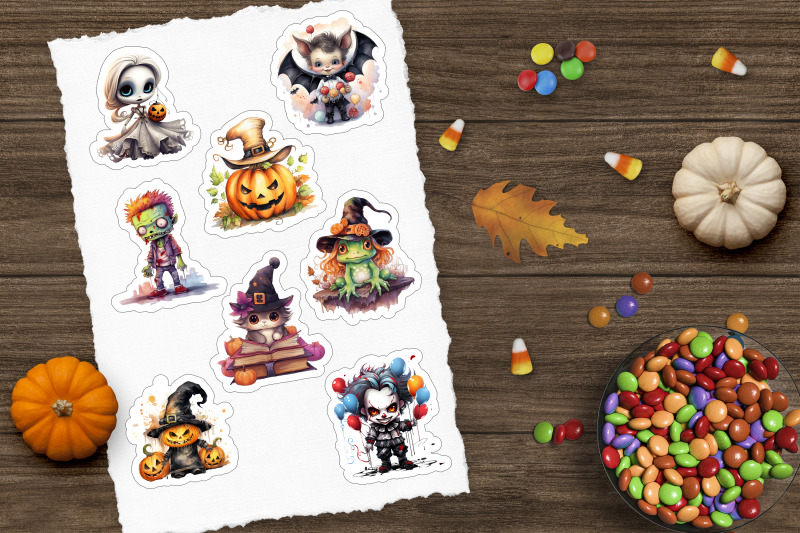 cute-cartoon-stickers-halloween-sticker-png