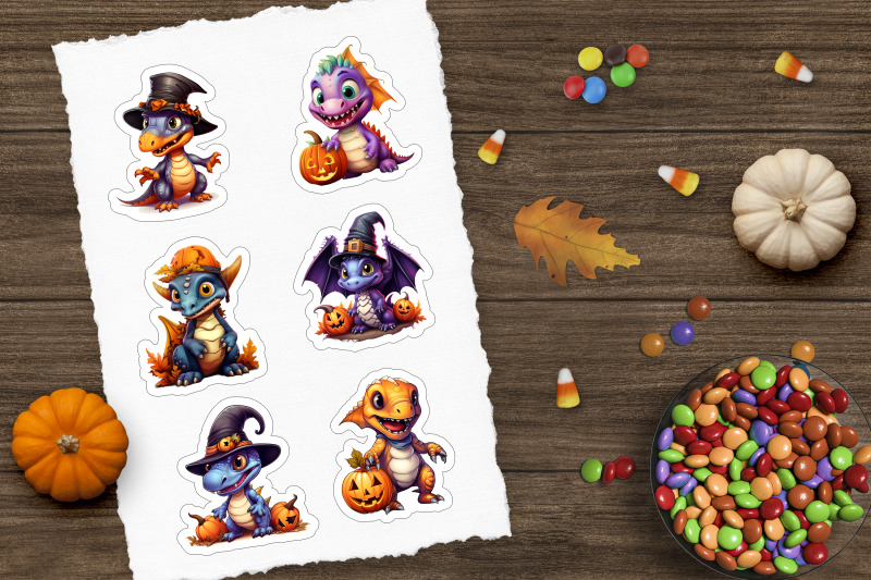 cute-cartoon-dinosaur-sticker-halloween-sticker-png