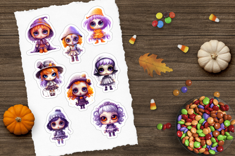 cute-cartoon-witch-sticker-halloween-sticker-png