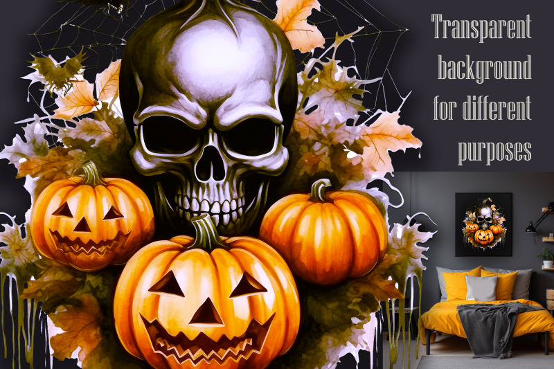 creepy-skull-with-pumpkins-sublimation-png-jpeg