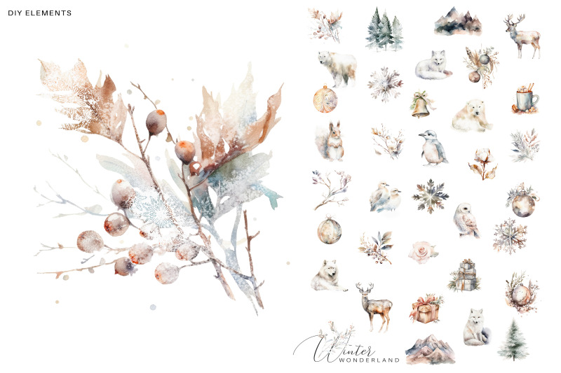 evergreen-clipart-watercolor-christmas-winter-woodland-set