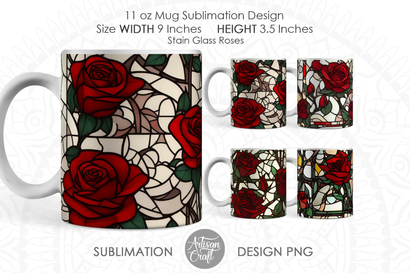 stained-glass-roses-mug-sublimation-wraps-11oz-mug