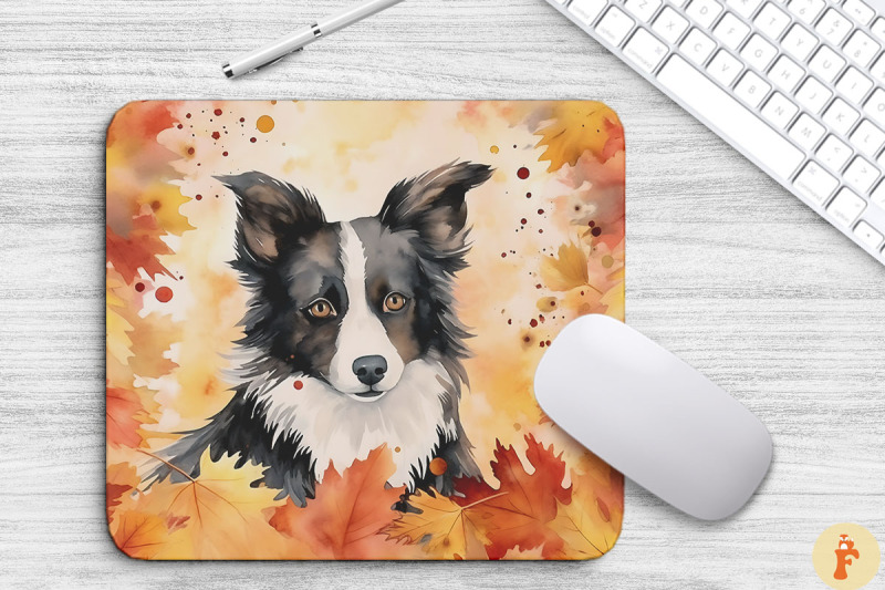 cute-border-collie-and-autumn-mouse-pad