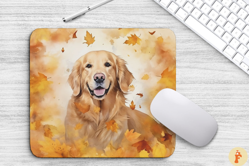 cute-golden-retriever-and-fall-leaves