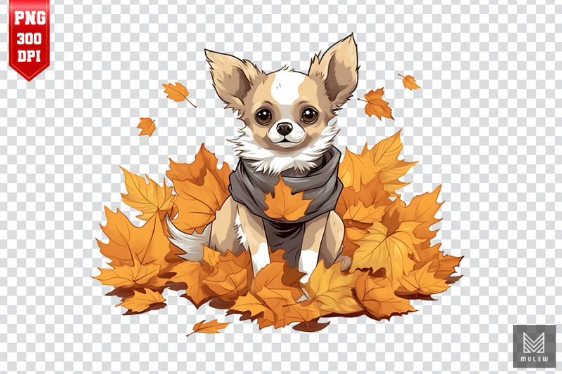 autumn-chihuahua-dog-clipart