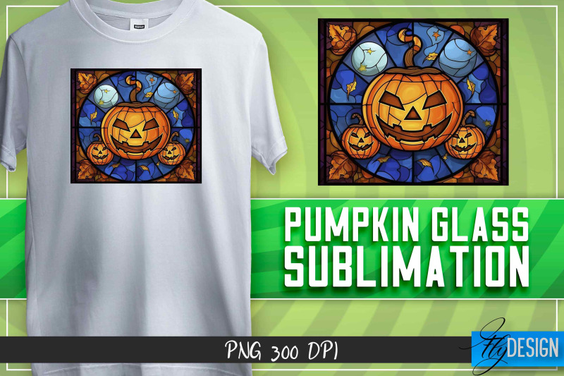 pumpkin-glass-sublimation-t-shirt-design