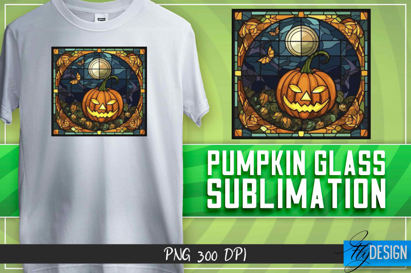 pumpkin-glass-sublimation-t-shirt-design