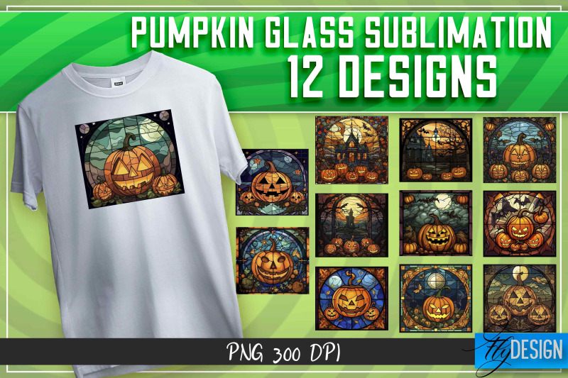 pumpkin-glass-sublimation-t-shirt-design