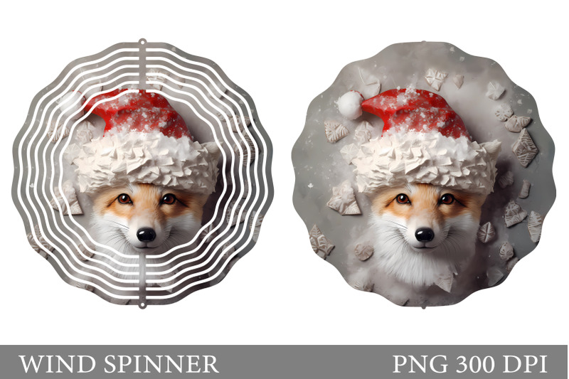 christmas-fox-wind-spinner-winter-fox-wind-spinner-design
