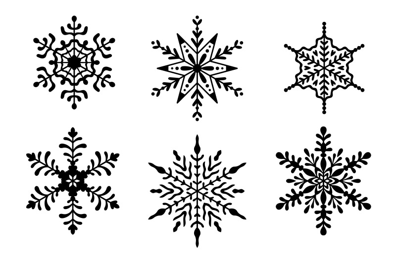 black-snowflakes