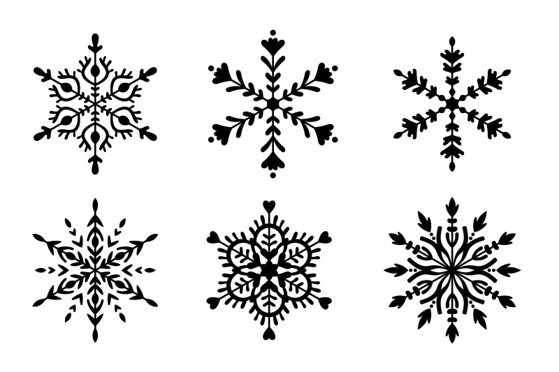 black-snowflakes