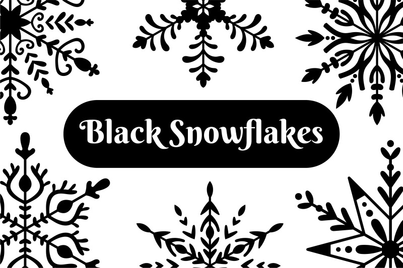 black-snowflakes