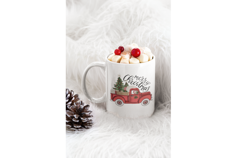 merry-christmas-red-truck-png-sublimation-digital-download