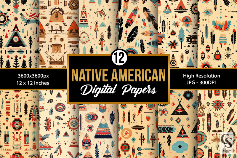 native-american-heritage-seamless-pattern-digital-papers