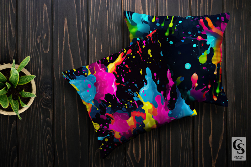 neon-paint-splashes-seamless-patterns