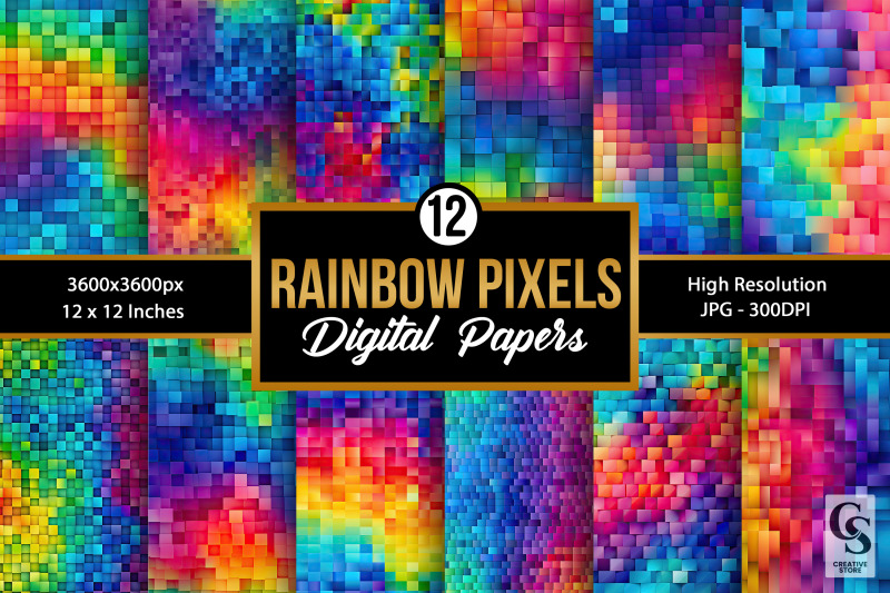 rainbow-pixels-seamless-pattern-digital-papers