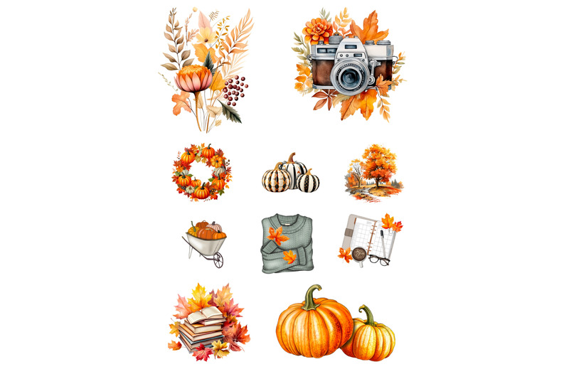 autumn-fall-bucket-list-icons-png-clipart