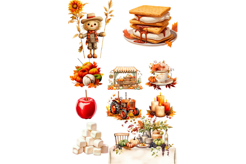 autumn-fall-bucket-list-icons-png-clipart