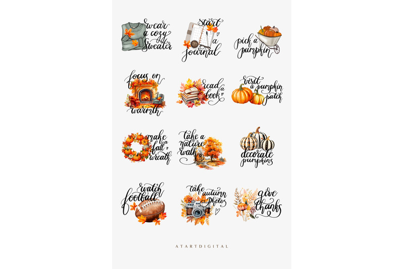 autumn-fall-bucket-list-icons-png-clipart