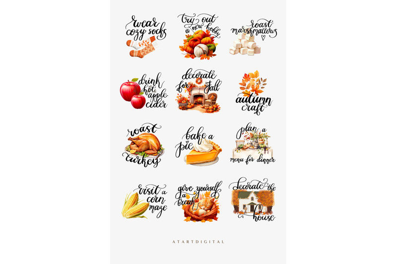 autumn-fall-bucket-list-icons-png-clipart