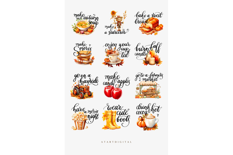 autumn-fall-bucket-list-icons-png-clipart