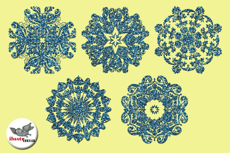 silver-blue-christmas-snowflakes-clipart