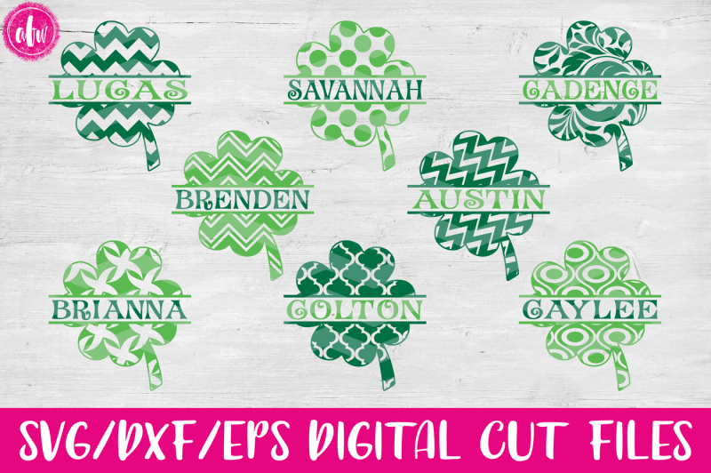 patterned-split-clovers-svg-dxf-eps-cut-files