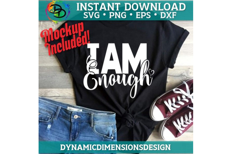 i-am-a-enough-svg-intelligent-unapologetic-svg-affirming-words-svg