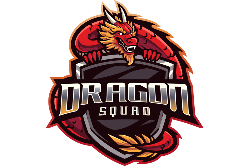 dragon-squad-esport-mascot-logo-design