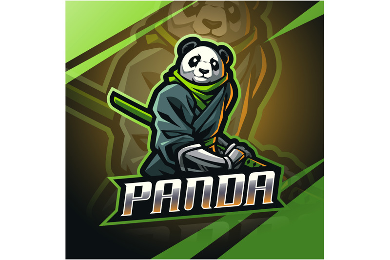 ninja-panda-esport-mascot-logo