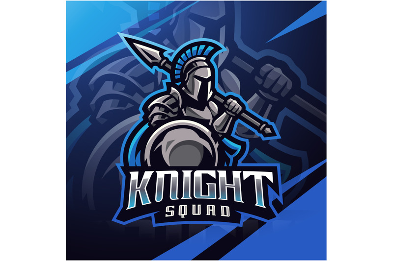 knight-squad-esport-mascot-logo-design