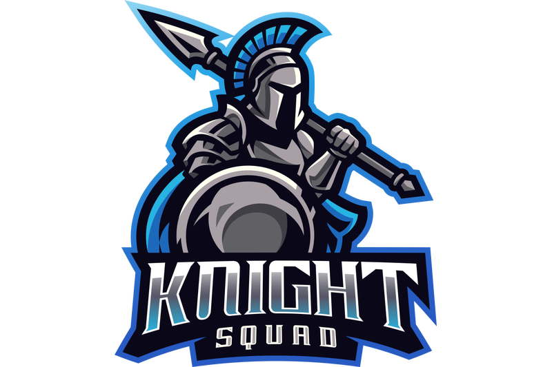 knight-squad-esport-mascot-logo-design