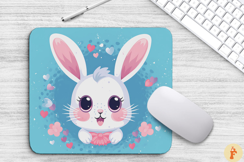 cute-bunny-mouse-pad-design