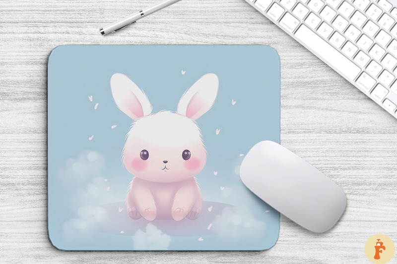 cute-simple-baby-bunny-mouse-pad-design