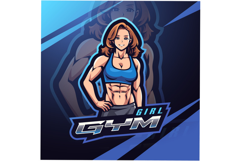 girl-gym-esport-mascot-logo-design