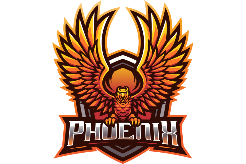 phoenix-esport-mascot-logo-design