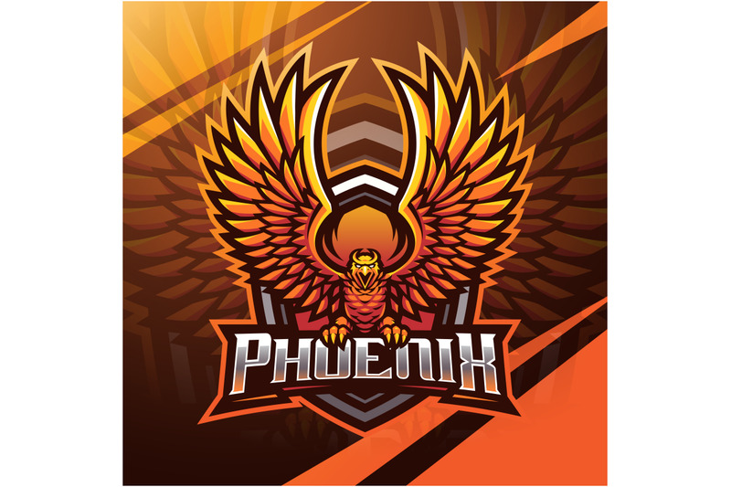 phoenix-esport-mascot-logo-design