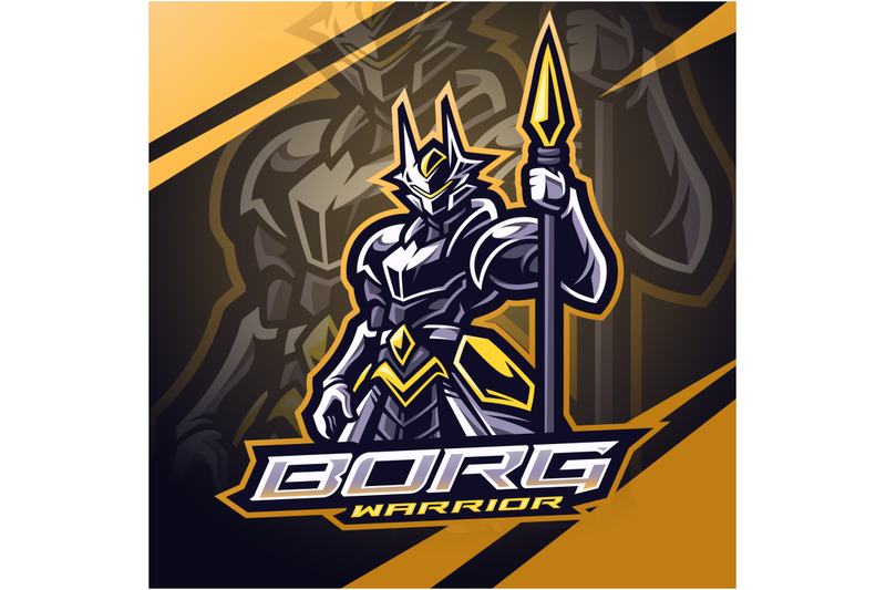 borg-warrior-esport-mascot-logo-design