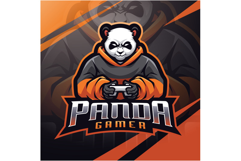 panda-gamer-esport-mascot-logo-design