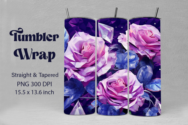 diamonds-roses-on-a-purple-backgrounds