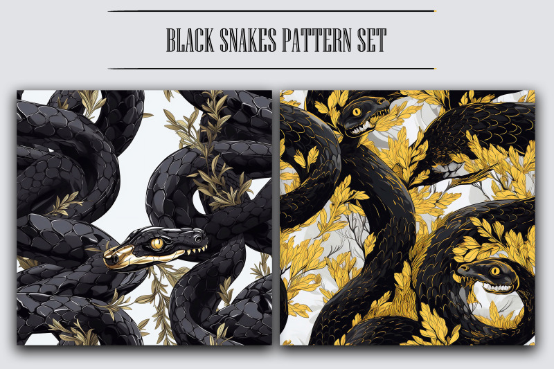 black-snakes-patterns-set-jpeg-8-ditgital-papers