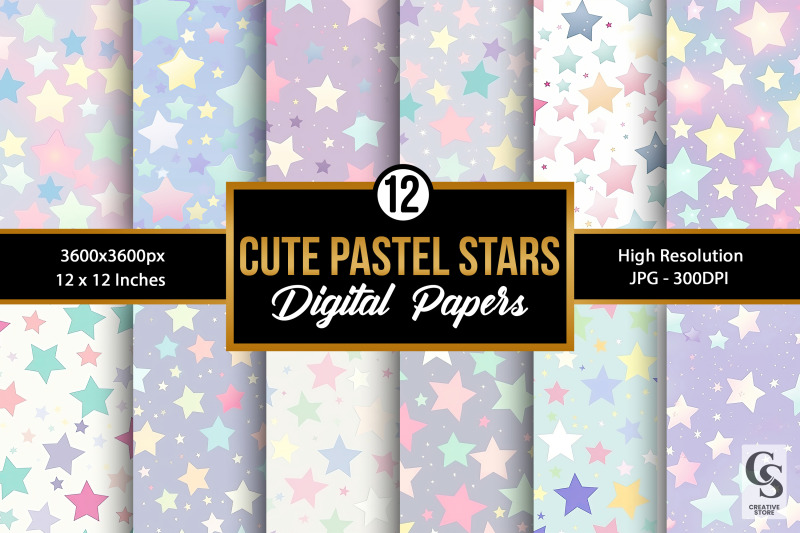 cute-pastel-stars-pattern-digital-papers