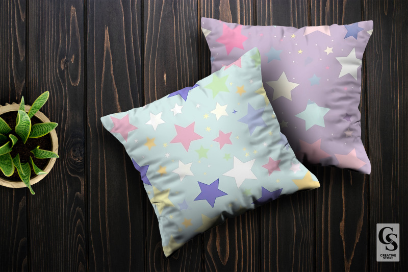 cute-pastel-stars-pattern-digital-papers